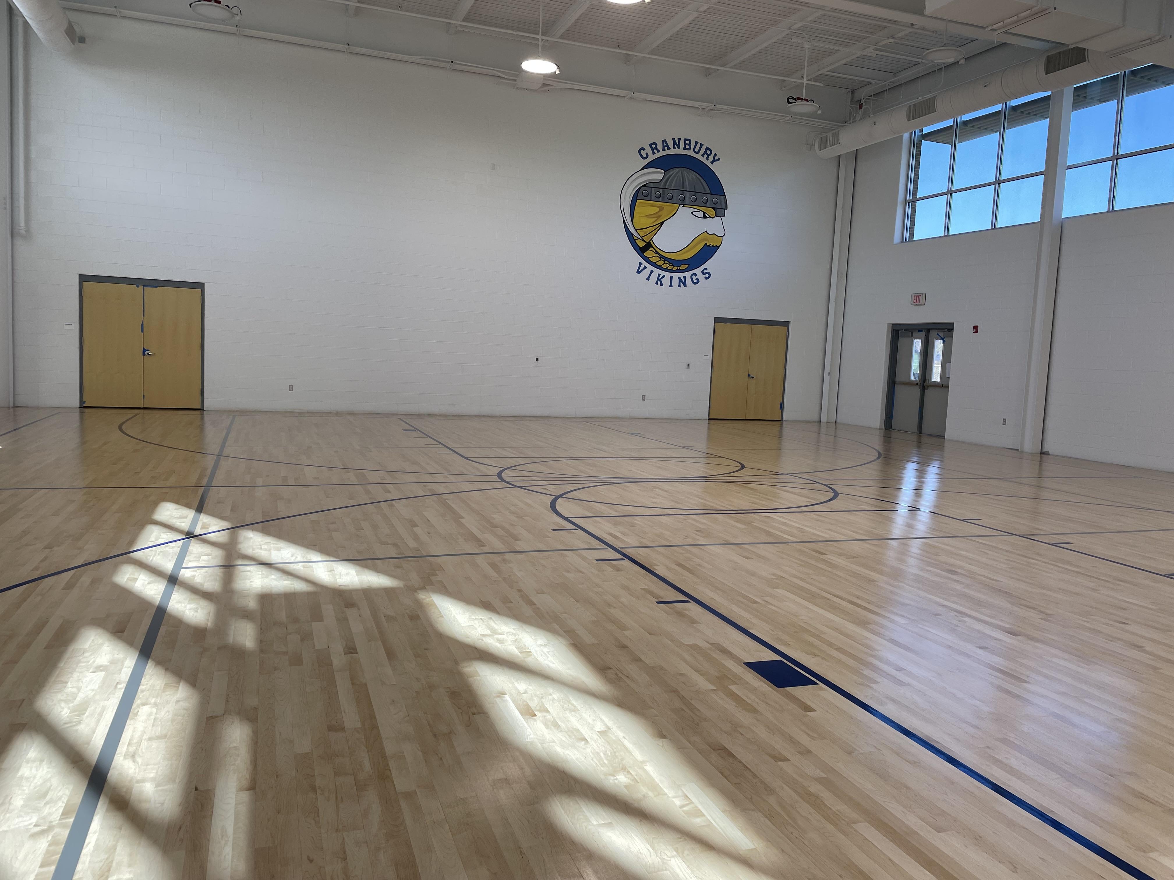 Auxiliary Gym - internal pic - floor layed, painted